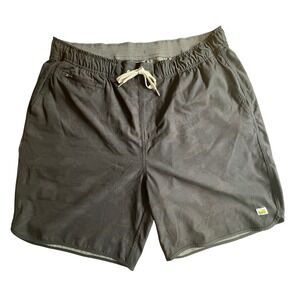 VUORI Banks‎ Shorts Black Camo Drawstring Athletic Training 7" Mens XXL/2XL EUC